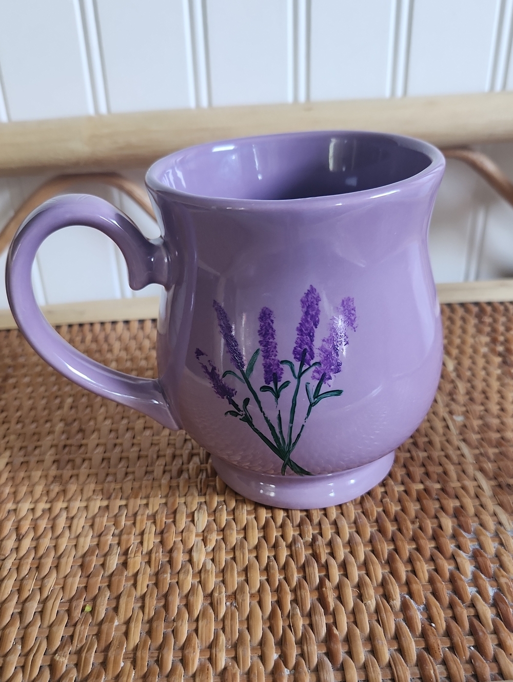 Lavender Mugs With Lupins